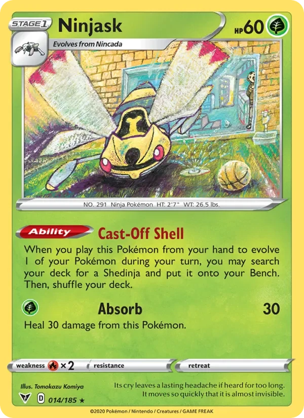 Ninjask 14/185 Vivid Voltage Pokémon card