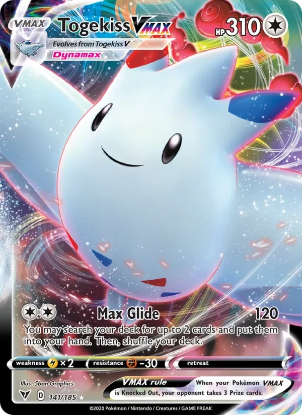 Togekiss VMAX 141/185 Vivid Voltage Pokémon card