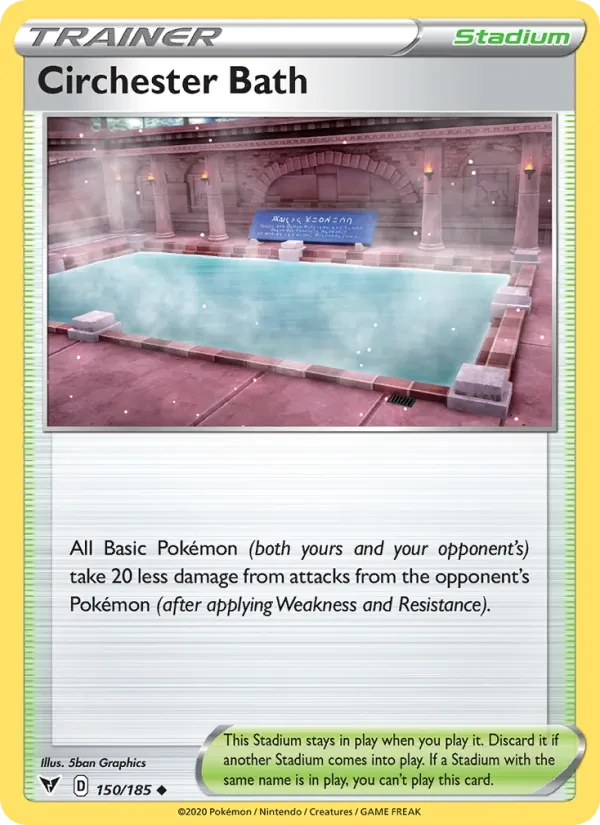 Carte Pokémon Circhester Bath 150/185 Vivid Voltage