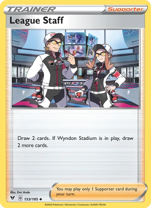 League Staff 153/185 Vivid Voltage Pokémon card