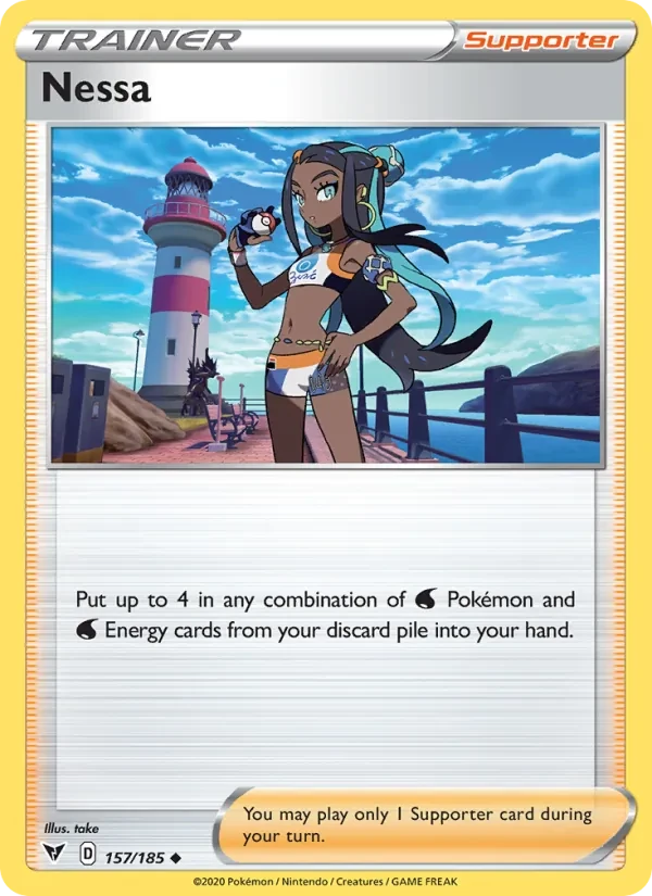 Nessa 157/185 Vivid Voltage Pokémon card