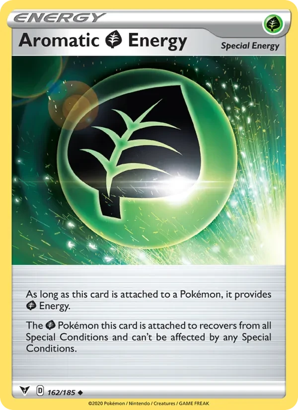 Aromatic Grass Energy 162/185 Vivid Voltage Pokémon card