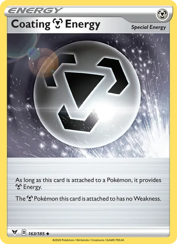 Coating Metal Energy 163/185 Vivid Voltage Pokémon card