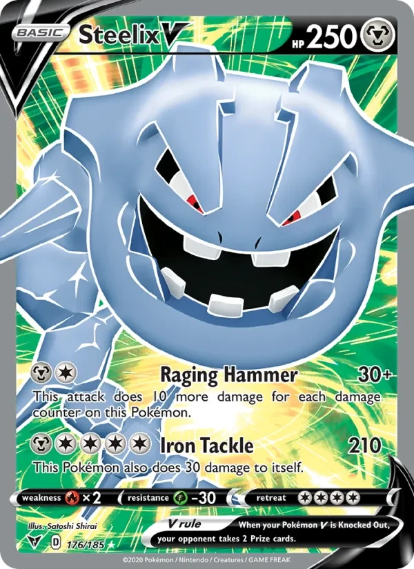 Steelix V 176/185 Vivid Voltage Pokémon card