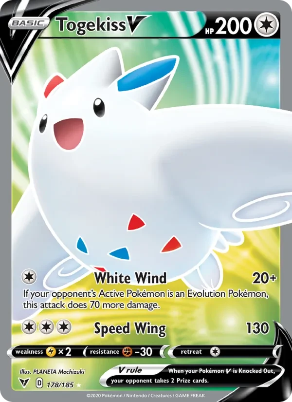 Togekiss V 178/185 Vivid Voltage Pokémon Karte