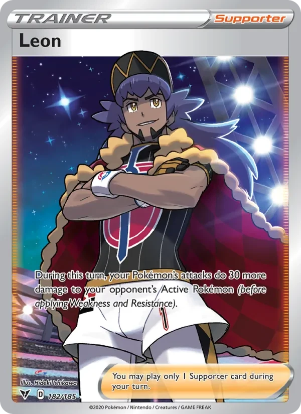 Leon 182/185 Vivid Voltage Pokémon card