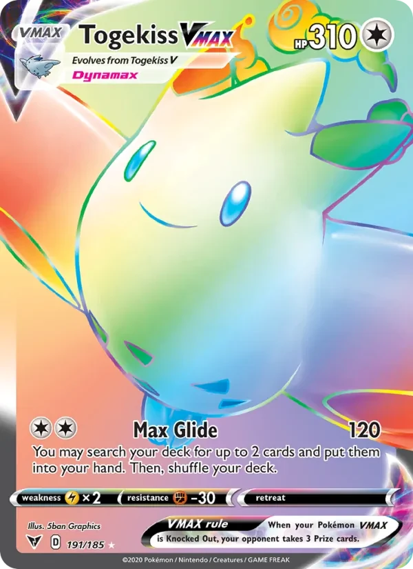 Carta Pokémon Togekiss VMAX 191/185 Vivid Voltage