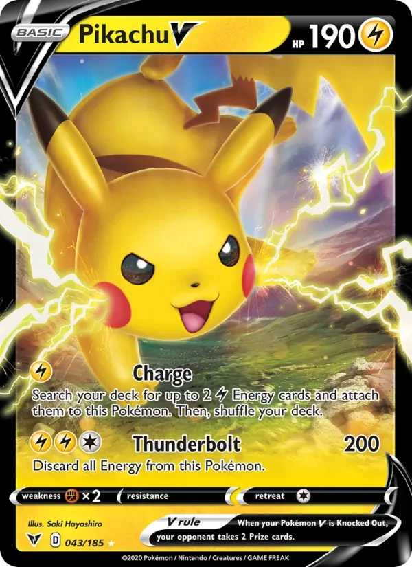 Pikachu V 43/185 Vivid Voltage Pokémon card