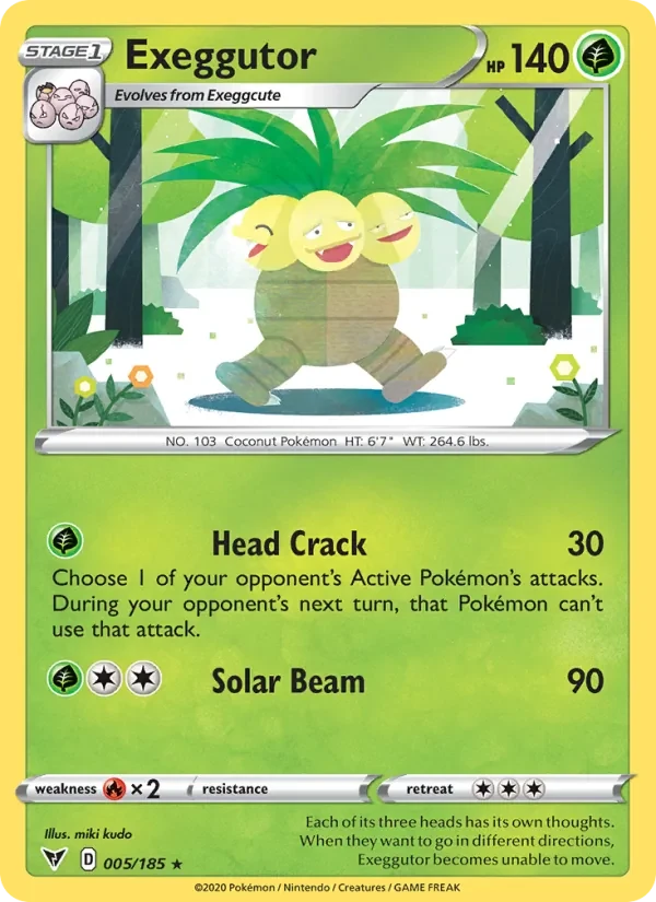 Exeggutor 5/185 Vivid Voltage Pokémon card