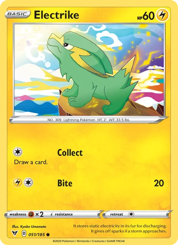 Electrike 51/185 Vivid Voltage Pokémon card