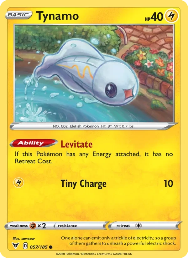 Tynamo 57/185 Vivid Voltage Pokémon card