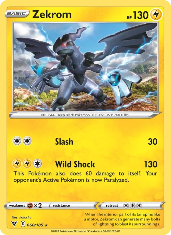 Zekrom 60/185 Vivid Voltage Pokémon card