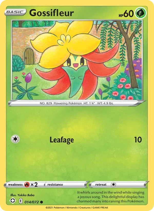 Gossifleur 14/72 Shining Fates Pokémon card