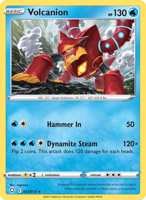 Volcanion 25/72 Shining Fates Pokémon card