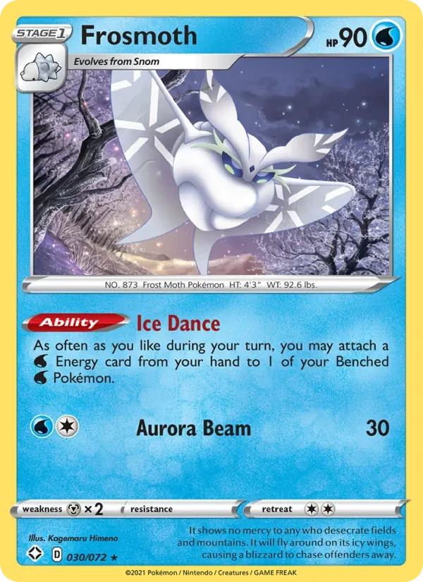 Frosmoth 30/72 Shining Fates Pokémon card