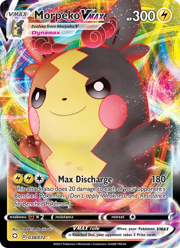 Morpeko VMAX 38/72 Shining Fates Pokémon card