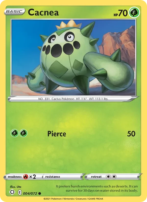 Cacnea 4/72 Shining Fates Pokémon card
