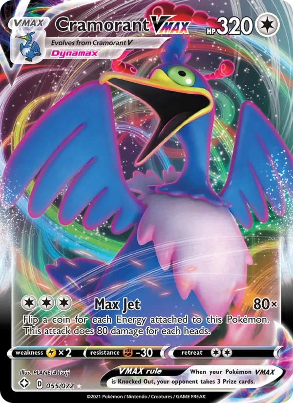 Cramorant VMAX 55/72 Shining Fates Pokémon card