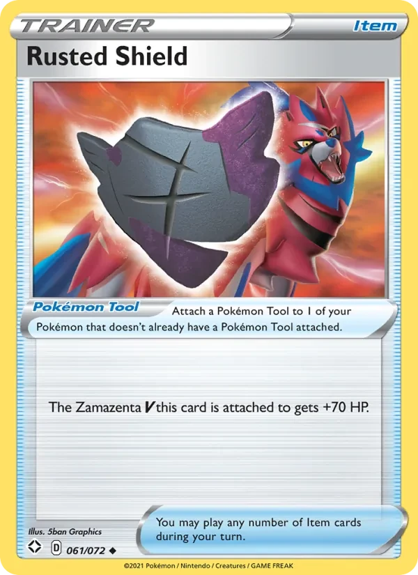 Rusted Shield 61/72 Shining Fates Pokémon card