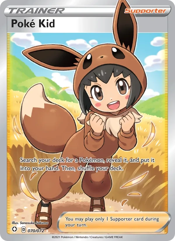 Poké Kid 70/72 Shining Fates Pokémon card