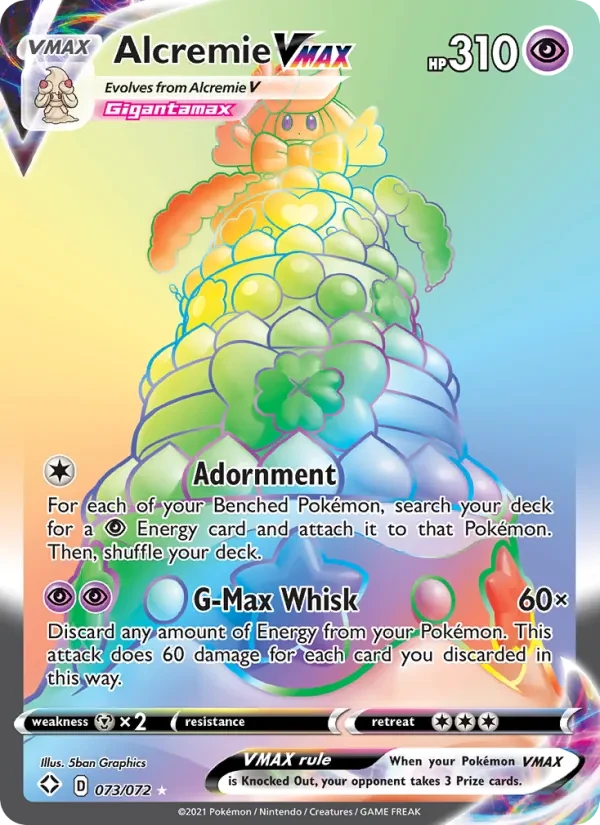 Alcremie VMAX 73/72 Shining Fates Pokémon card