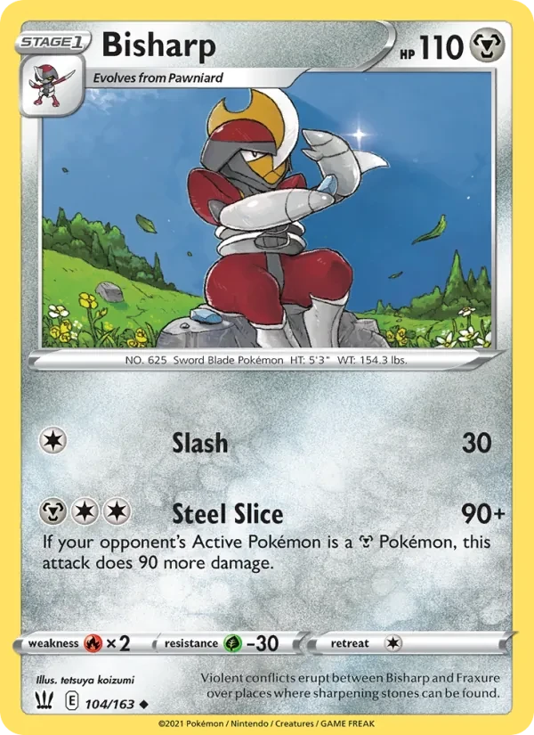 Bisharp 104/163 Battle Styles Pokémon card