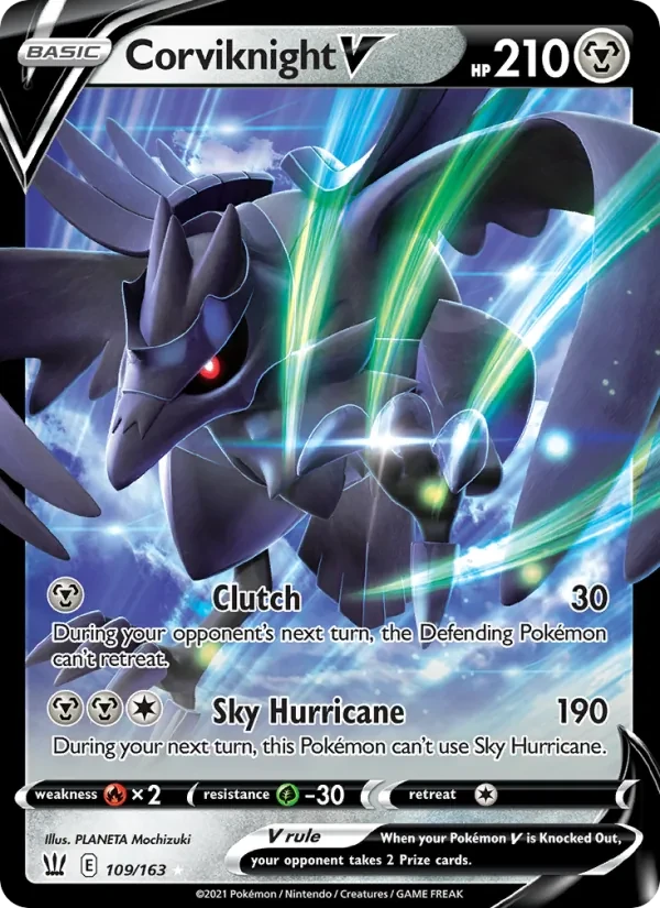 Corviknight V 109/163 Battle Styles Pokémon card