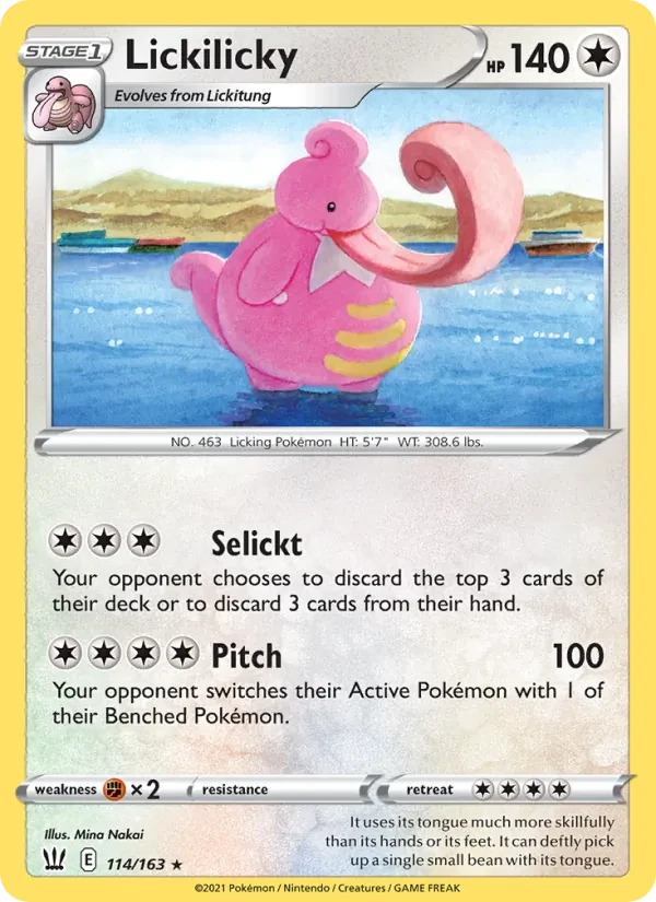 Lickilicky 114/163 Battle Styles Pokémon Karte