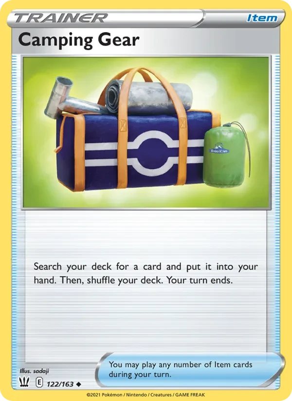 Camping Gear 122/163 Battle Styles Pokémon card