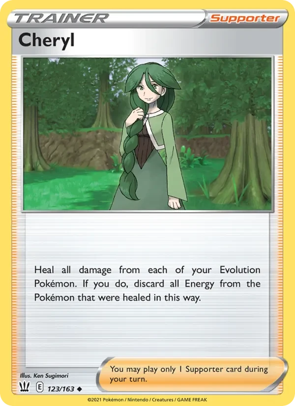 Cheryl 123/163 Battle Styles Pokémon card