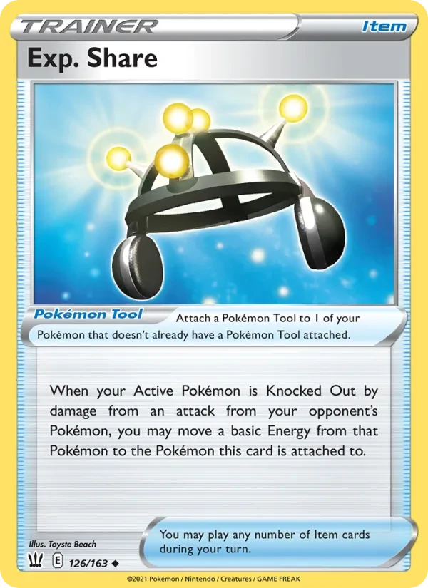 Exp. Share 126/163 Battle Styles Pokémon card