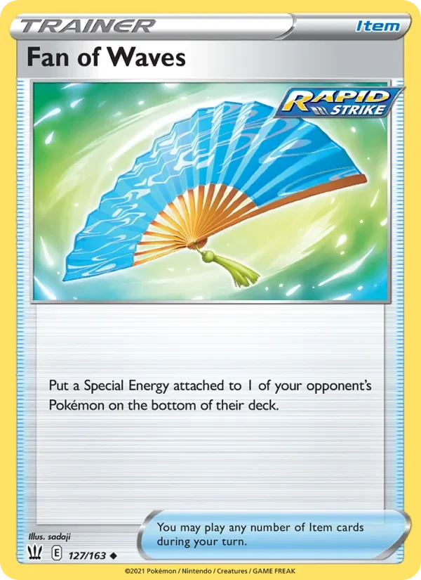 Fan of Waves 127/163 Battle Styles Pokémon Karte