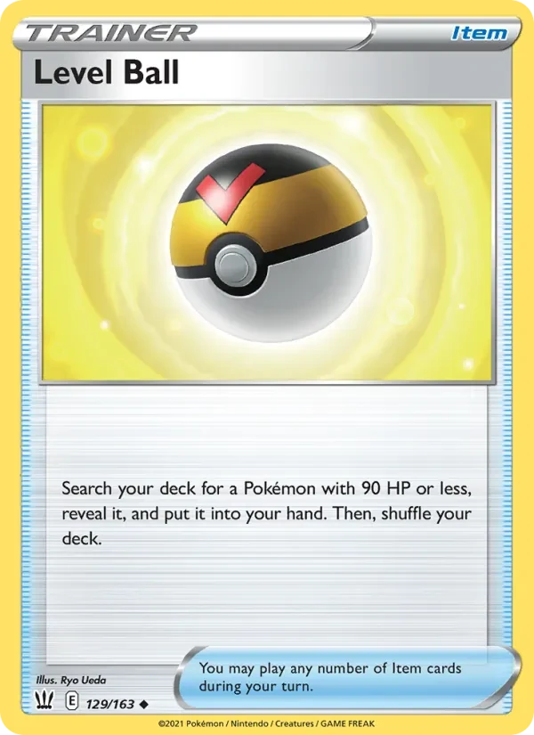 Level Ball 129/163 Battle Styles Pokémon card