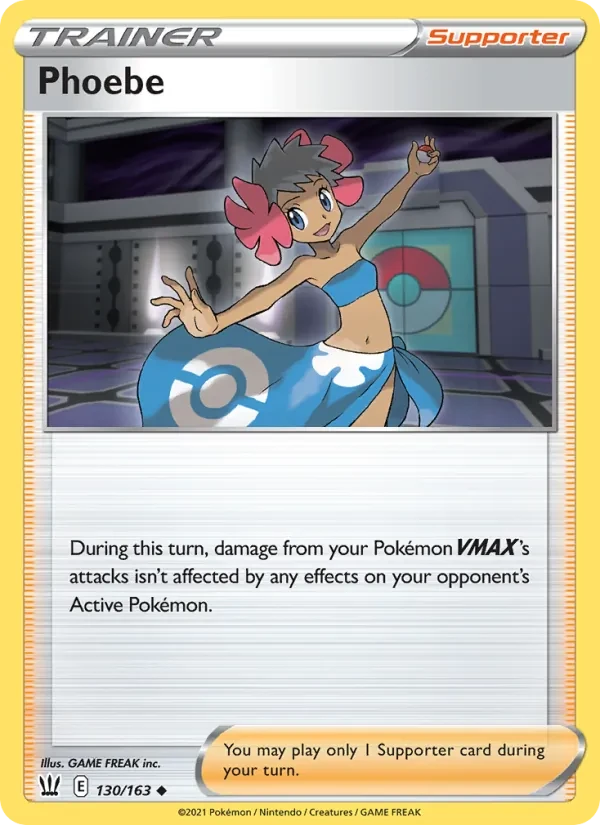 Phoebe 130/163 Battle Styles Pokémon Karte