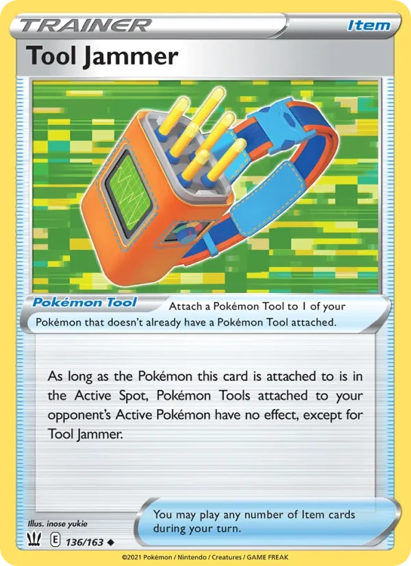 Tool Jammer 136/163 Battle Styles Pokémon card