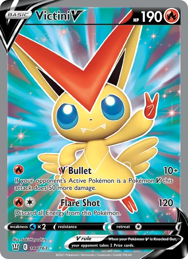 Victini V 144/163 Battle Styles Pokémon card