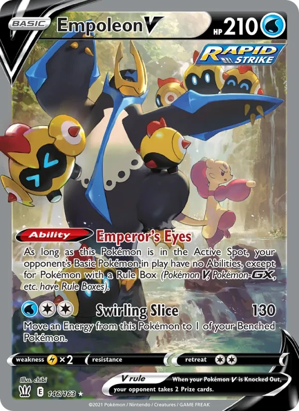 Empoleon V 146/163 Battle Styles Pokémon card