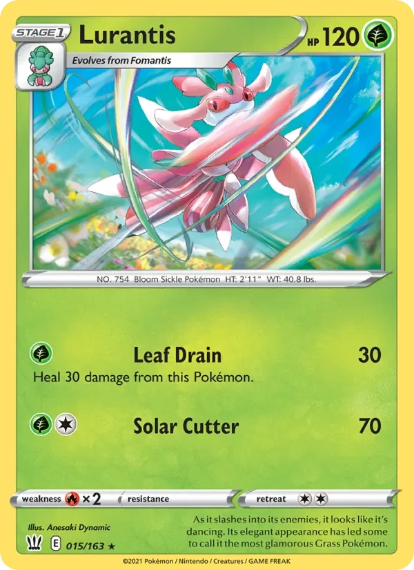 Lurantis 15/163 Battle Styles Pokémon card