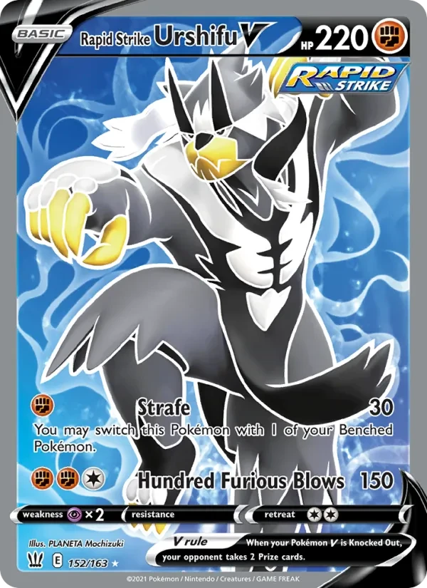 Rapid Strike Urshifu V 152/163 Battle Styles Pokémon Karte