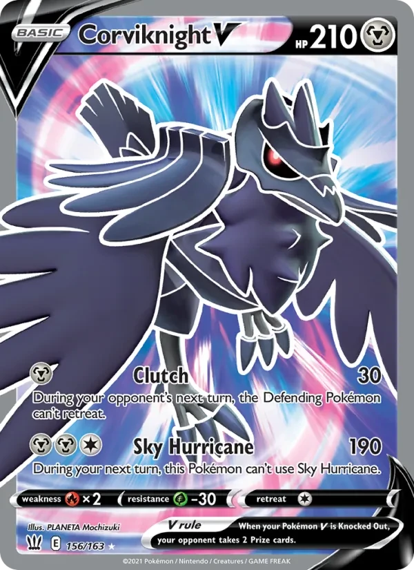 Corviknight V 156/163 Battle Styles Pokémon card
