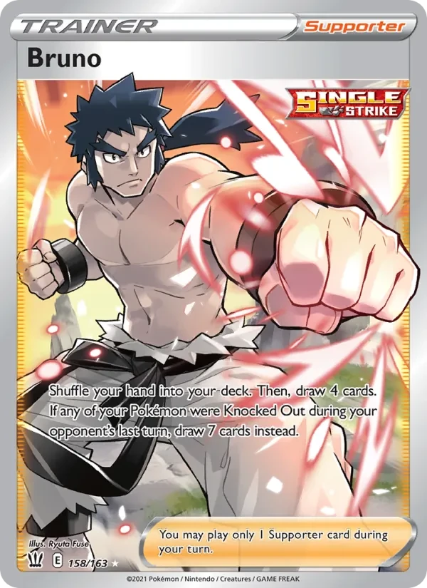 Bruno 158/163 Battle Styles Pokémon card