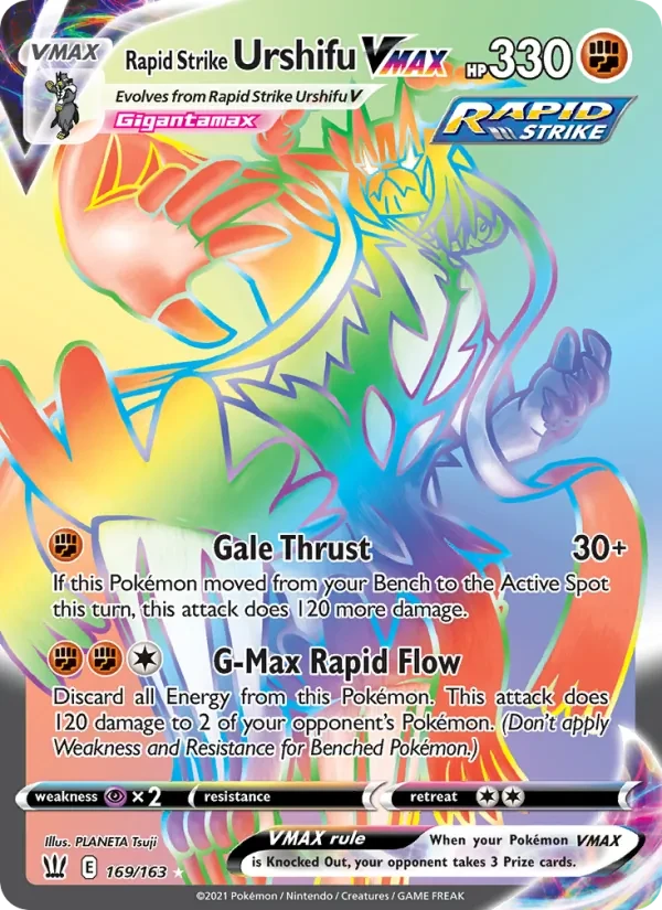Rapid Strike Urshifu VMAX 169/163 Battle Styles Pokémon card