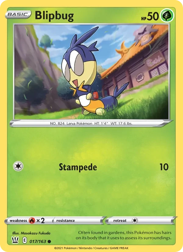 Blipbug 17/163 Battle Styles Pokémon card