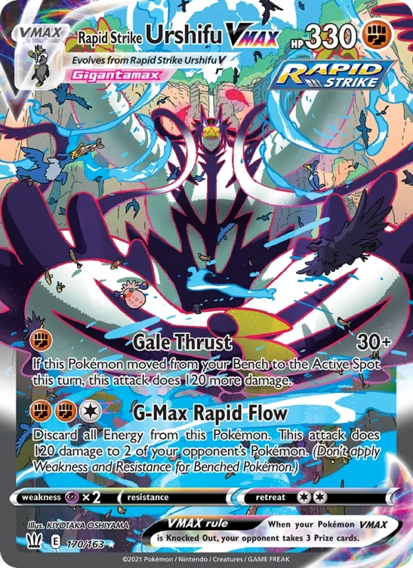 Rapid Strike Urshifu VMAX 170/163 Battle Styles Pokémon Karte