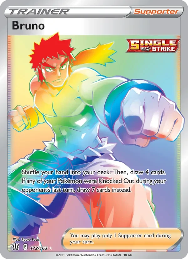 Bruno 172/163 Battle Styles Pokémon card