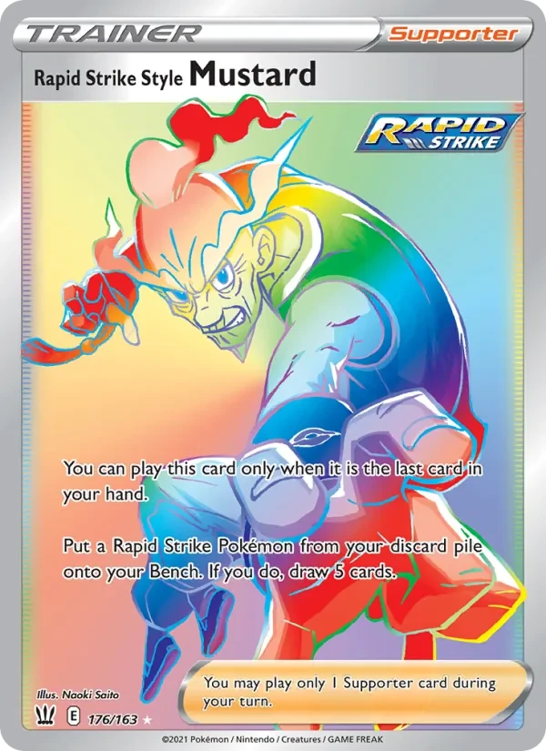 Carta Pokémon Rapid Strike Style Mustard 176/163 Battle Styles