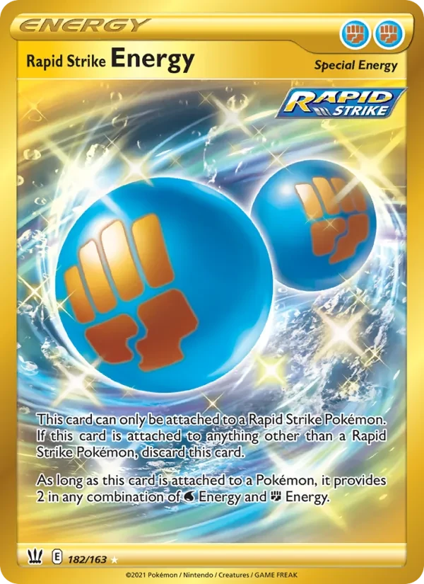 Rapid Strike Energy 182/163 Battle Styles Pokémon card