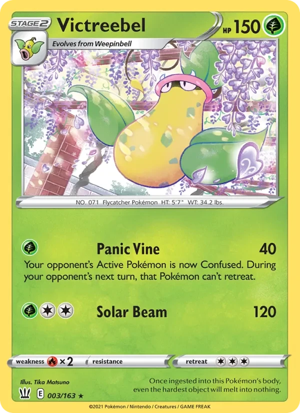 Victreebel 3/163 Battle Styles Pokémon card