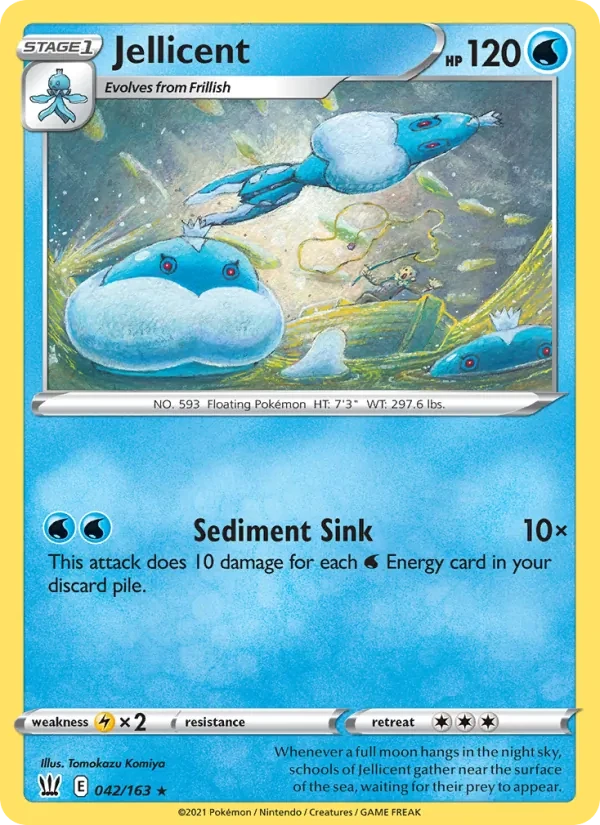 Jellicent 42/163 Battle Styles Pokémon card