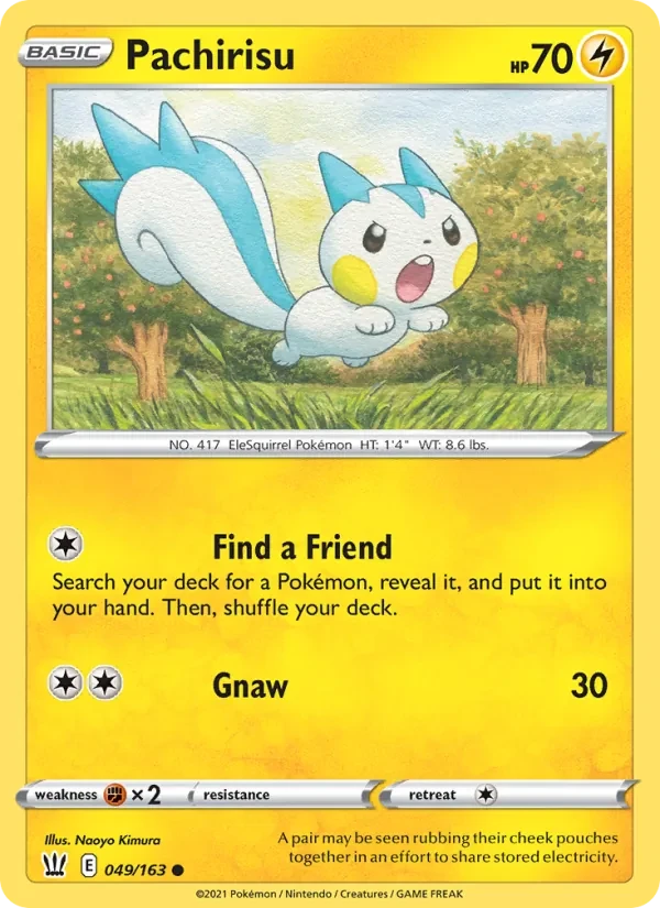 Pachirisu 49/163 Battle Styles Pokémon card